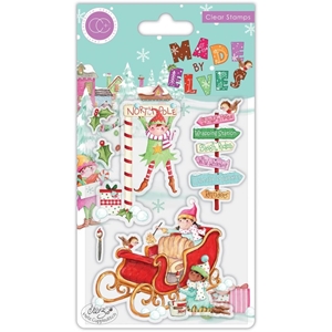Picture of Craft Consortium A5 Clear Stamps – Sleigh, Made By Elves