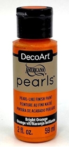 Picture of DecoArt Americana Pearls Paint 2oz - Bright Orange
