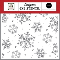 Εικόνα του Carta Bella Στένσιλ 6"x6" – Home for Christmas, White Christmas