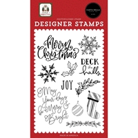 Εικόνα του Carta Bella Stamp Set Clear Σετ Διαφανείς Σφραγίδες Home for Christmas – Joy, 11τεμ