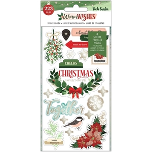 Picture of Vicki Boutin Warm Wishes Sticker Book - W/Champagne Gold Foil Accents