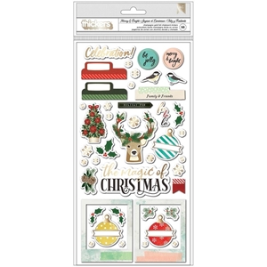 Picture of Vicki Boutin Warm Wishes Thickers Αυτοκόλλητα - Merry & Bright Phrases & Icons/Chipboardk
