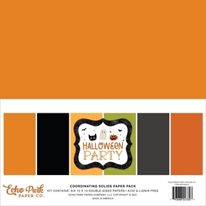 Picture of Echo Park Double-Sided Solid Cardstock 12"X12" - Halloween Party