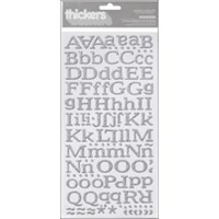 Εικόνα του Thickers Chipboard Glitter Stickers 6"X11" Sheets - Reindeer Silver