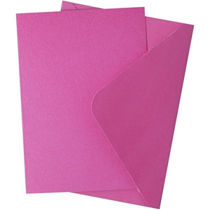Picture of Sizzix Surfacez Card & Envelope Pack A6 - Pink Fizz