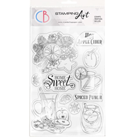 Picture of Ciao Bella Stamping Art Clear Stamps 6" X 8" – Hot Apple Cider, 11pcs