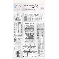 Picture of Ciao Bella Stamping Art Clear Stamps 6" X 8" - Tickets, 6pcs