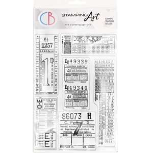 Picture of Ciao Bella Stamping Art Διάφανες Σφραγίδες 6" X 8" - Tickets, 6τεμ.