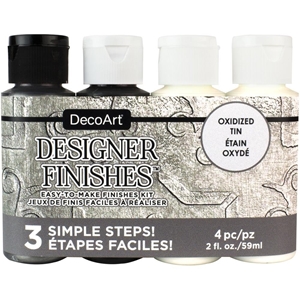 Picture of DecoArt Designer Finishes Paint Pack Σετ Ακρυλικών Χρωμάτων για Ειδικό Φινίρισμα - Oxidized Tin