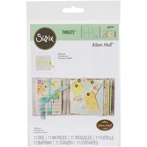 Picture of Sizzix Thinlits Dies By Eileen Hull Μήτρες Κοπής - Card Waterfall & Tags