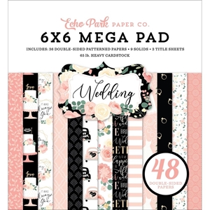 Picture of Echo Park Mega Paper Pad 6"X6"–  Wedding