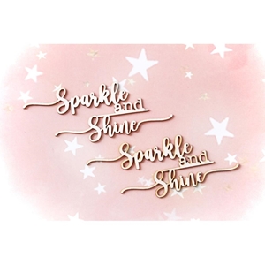 Picture of Asuka Studio Brick Wall & Frames Chipboard Embellishments – Sparkle & Shine 