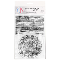 Picture of Ciao Bella Stamping Art Clear Stamps 4'' x 6'' - Woodgrain, 2pcs