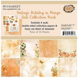 Picture of 49 And Market Collection Pack 6"X6" - Vintage Artistry In Mango