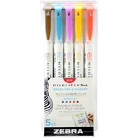 Εικόνα του Zebra Mildliner Double Ended Marker Brush Pen & Marker - Warm
