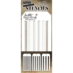 Picture of Tim Holtz Layered Stencil Set - Shifter Multi Stripes, 3 τμχ