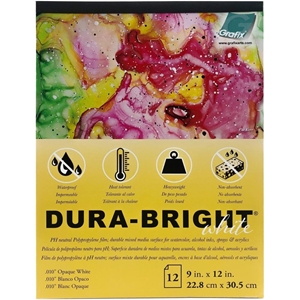 Picture of Dura-Bright Μπλοκ Opaque White 0.010" Pad 9”x12" 