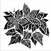 Εικόνα του Crafter's Workshop Template 6"X6" - Poinsettia 