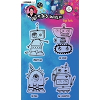 Picture of Studio Light Art By Marlene Clear Stamps Out Of This World - Big Bots, 8pcs