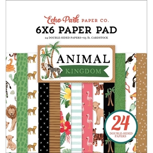 Picture of Echo Park Double-Sided Paper Pad 6"X6" – Animal Kingdom