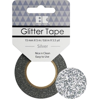 Εικόνα του Best Creation Glitter Tape 15mmX5m - Silver