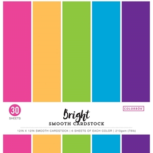 Picture of Colorbok Smooth Cardstock 12"X12" - Bright