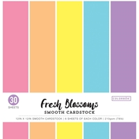 Εικόνα του Colorbok Smooth Cardstock 12"X12" - Fresh Blossoms 