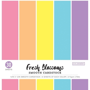 Picture of Colorbok Smooth Cardstock 12"X12" - Fresh Blossoms 