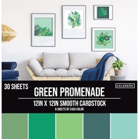 Εικόνα του Colorbok Smooth Cardstock 12"X12" - Green Promenade