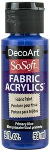 Picture of SoSoft Fabric Acrylic Paint 2oz - Primary Blue
