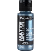 Εικόνα του DecoArt Acrylic Matte Metallics Μεταλλικό Ακρυλικό Χρώμα Ματ Φινίρισμα  - Pewter