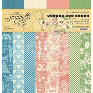 Picture of Graphic 45  Paper Pad Διπλής Όψεως 12"X12" - Alice's Tea Party 