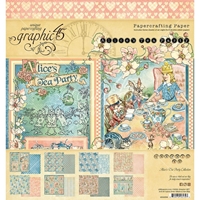 Εικόνα του Graphic 45  Paper Pad Διπλής Όψεως 8"X8" - Alice's Tea Party 