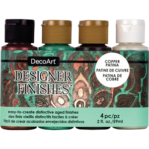Picture of DecoArt Designer Finishes Paint Pack Σετ Ακρυλικών Χρωμάτων Για Ειδικό Φινίρισμα - Copper Patina