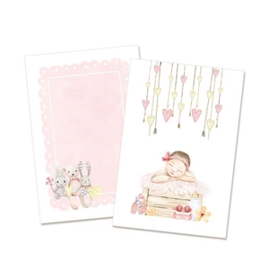 Picture of P13 Double-Sided Cards 6”X4" - Baby Joy Girl