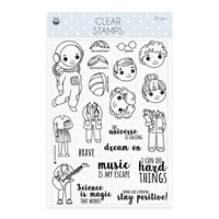 Picture of P13 Clear Stamp Set No.1 - You Can Be Anything, 20pcs