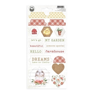 Picture of Chipboard Sticker Sheet No.03 - Farm Sweet Farm 