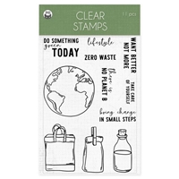 Picture of P13 Clear Stamp Set Α6 - There is no Planet B, 11pcs