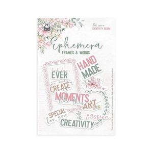 Picture of P13 Ephemera Frames & Words - Let Your Creativity Bloom