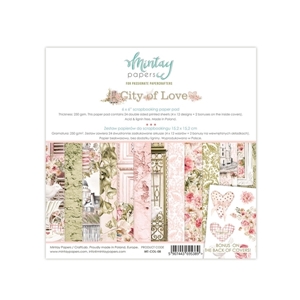 Picture of Mintay Papers Μπλοκ Scrapbooking Διπλής Όψης 6''x 6" - City of Love