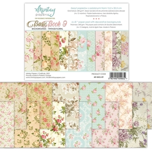 Picture of Mintay Papers Paper Pad 6''x8'' - Background Vintage Floral, Basic Book 9