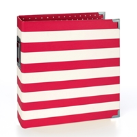 Εικόνα του Simple Stories Sn@p! Striped Designer Άλμπουμ 6"X8" - Red Stripe