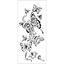 Picture of Crafter's Workshop Slimline Stencil 4"X9" - Flying Butterflies