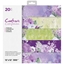 Εικόνα του Crafter's Companion Μπλοκ Scrapbooking 12"X12" - Sage & Purple Florals 