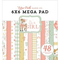 Εικόνα του Echo Park Μπλοκ Scrapbooking Διπλής Όψης Mega Paper Pad 6"X6" - It's A Girl