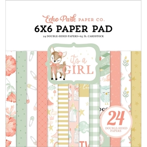 Picture of Echo Park Double-Sided Paper Pad 6"X6" - It's A Girl