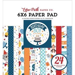 Picture of Echo Park Double-Sided Paper Pad 6"X6" - Birthday Boy