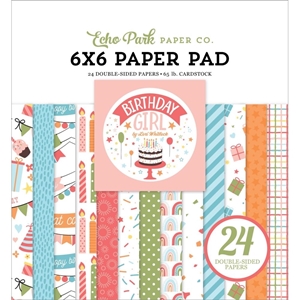 Picture of Echo Park Double-Sided Paper Pad 6"X6" - Birthday Girl