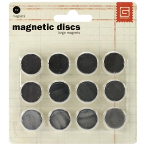 Picture of Basic Grey Magnetic Discs 0.375" - Μαγνητάκια, Small, 20τεμ.