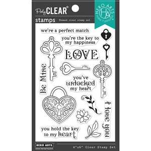 Picture of Hero Arts Σετ Σφραγίδες 4"X6" – Key To My Heart